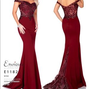 Prom dress with train